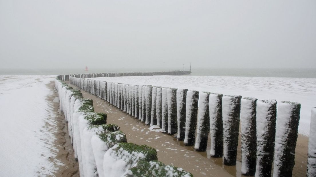 Sneeuw in Vlissingen