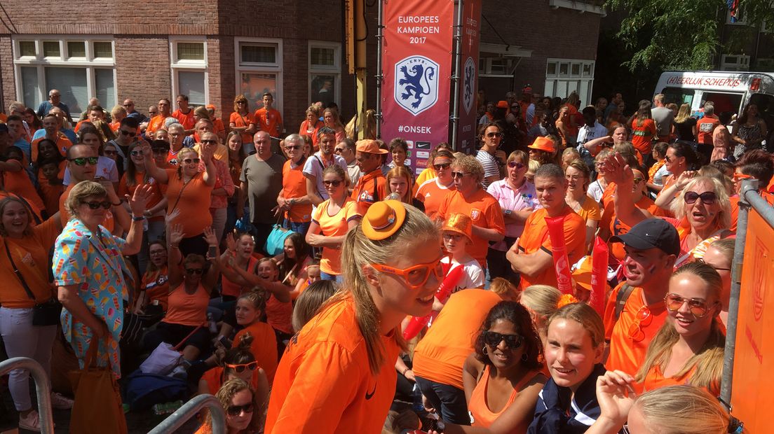 De huldiging van Oranje in Utrecht na het EK twee jaar geleden.