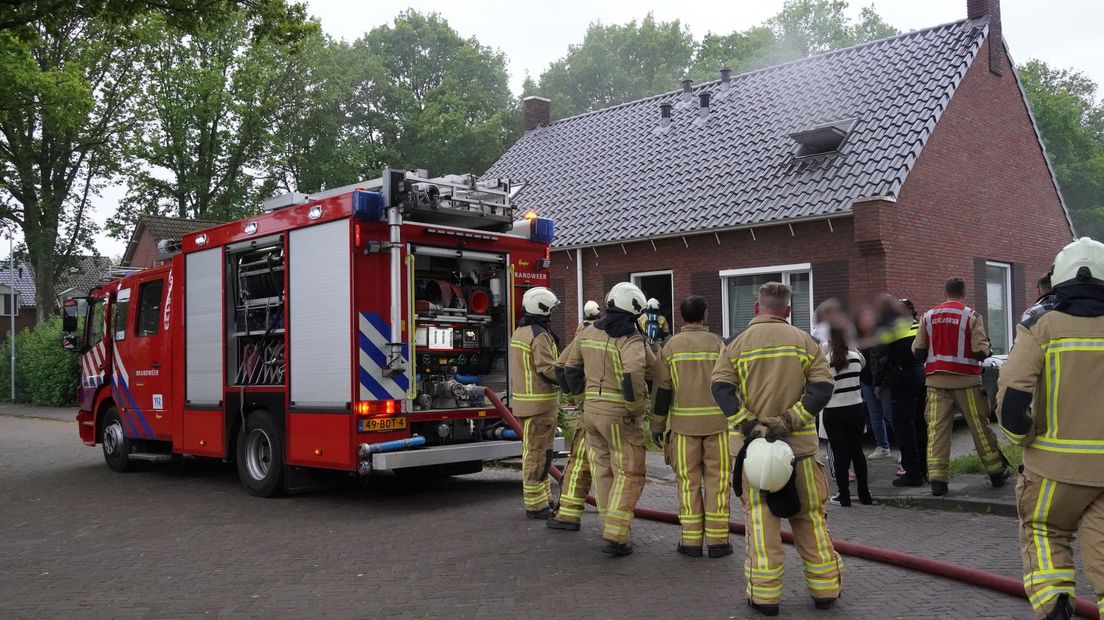 Brand woning Zuidlaren