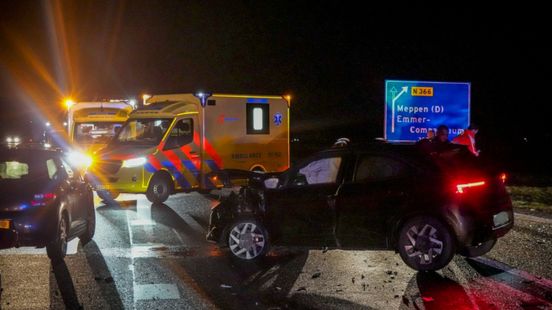 Gewonden bij frontale botsing op N391 bij Roswinkel Nieuws