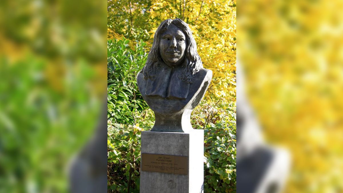 Bronzen hoofd van standbeeld Jan Steen spoorloos