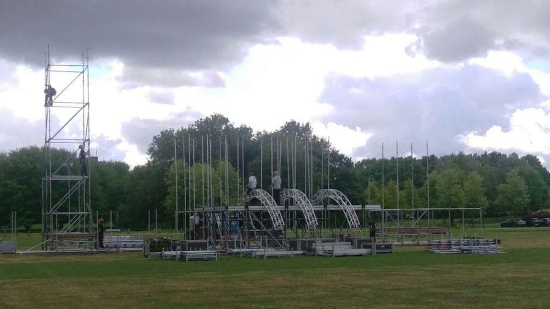 Podium voor aanstaande zaterdag