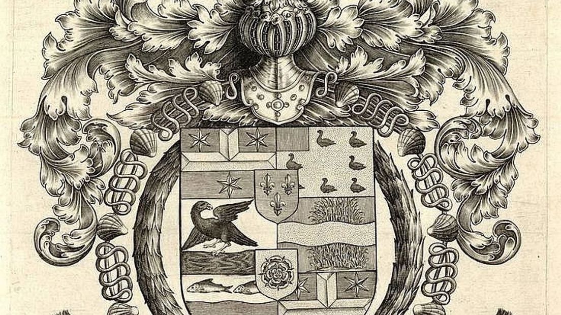 Detail familiewapen Van der Pauw