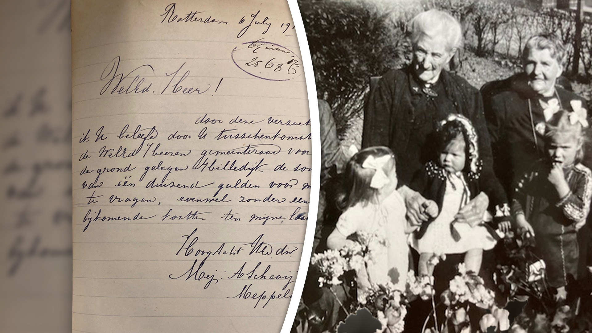 Oma Schaaij bood 'vergeten stukje grond' in 1917 te koop aan