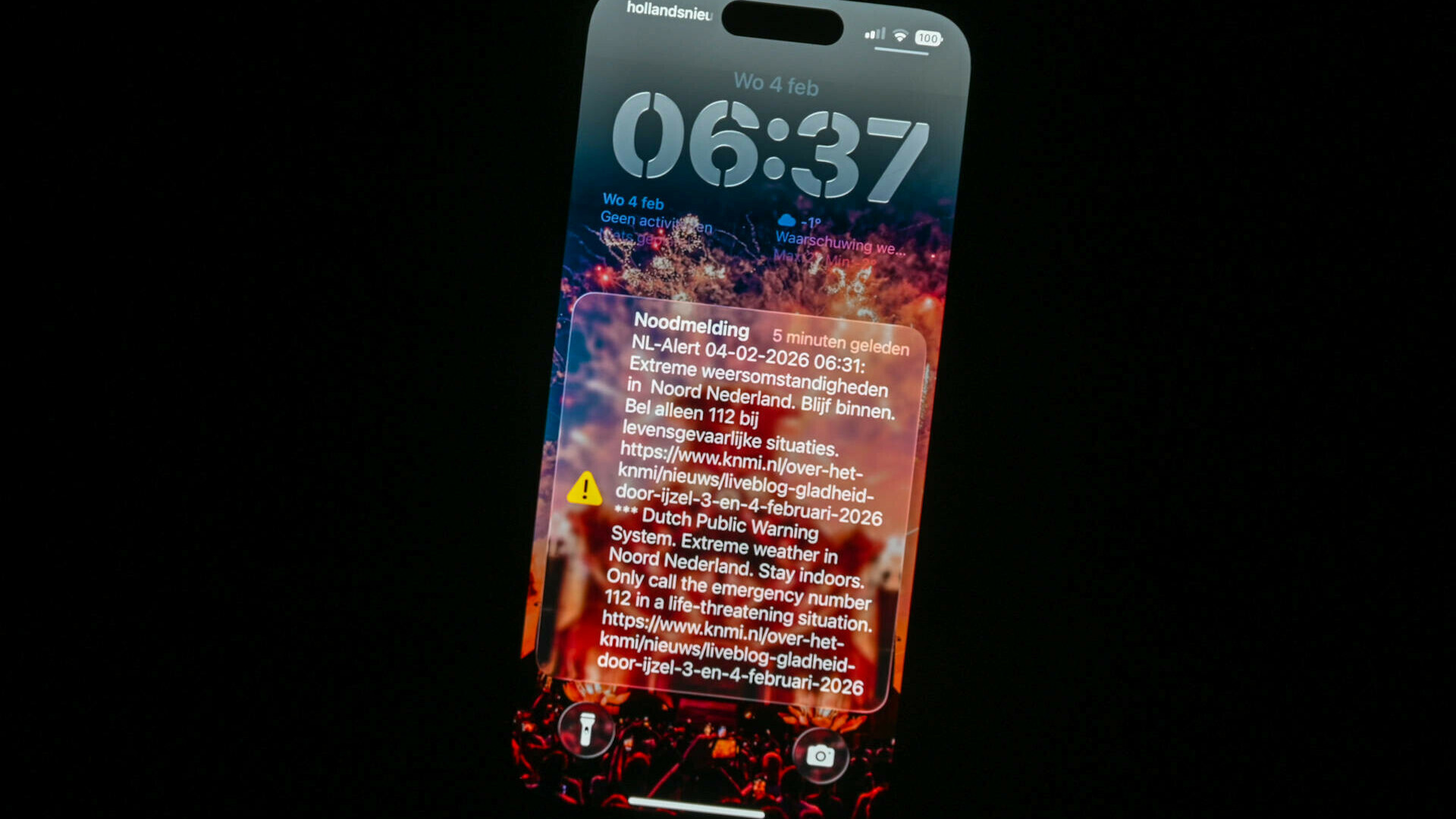 NL-Alert waarschuwt 'alle' noorderlingen voor gladheid, maar vergeet Coevorden en Meppel