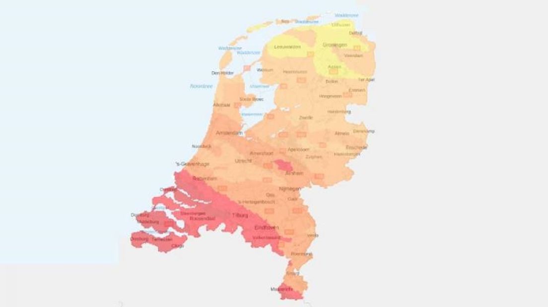 Smogkaart Nederland