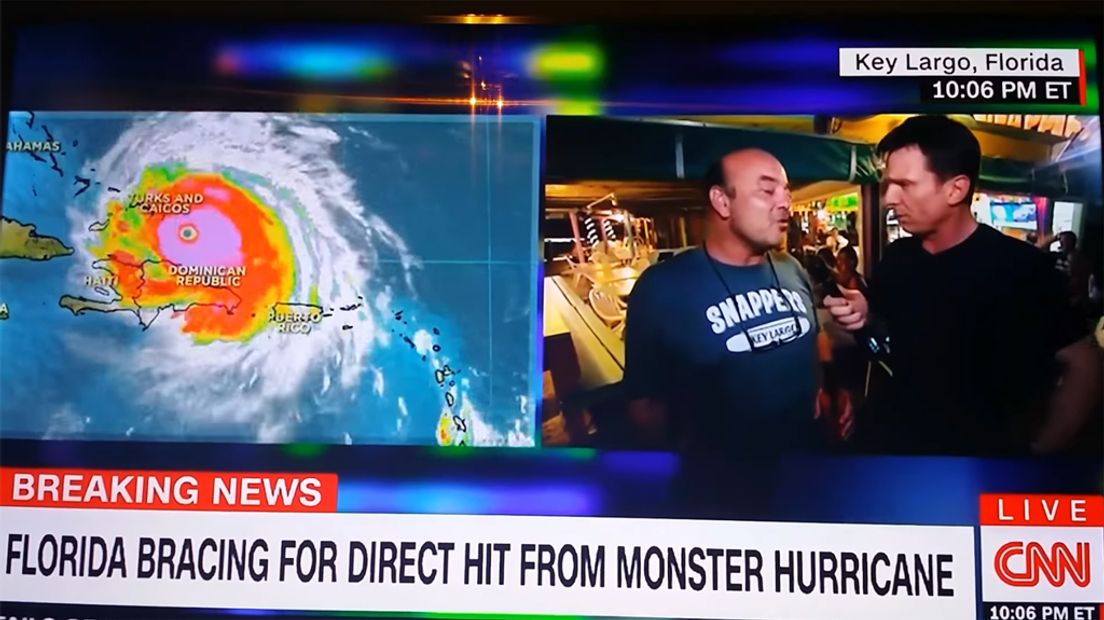 Peter live op CNN.