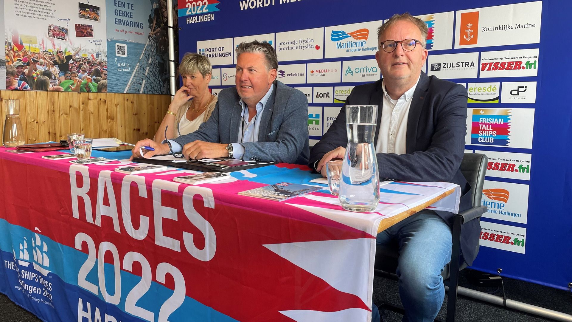 De presentatie van de Tall Ships Races in Harlingen