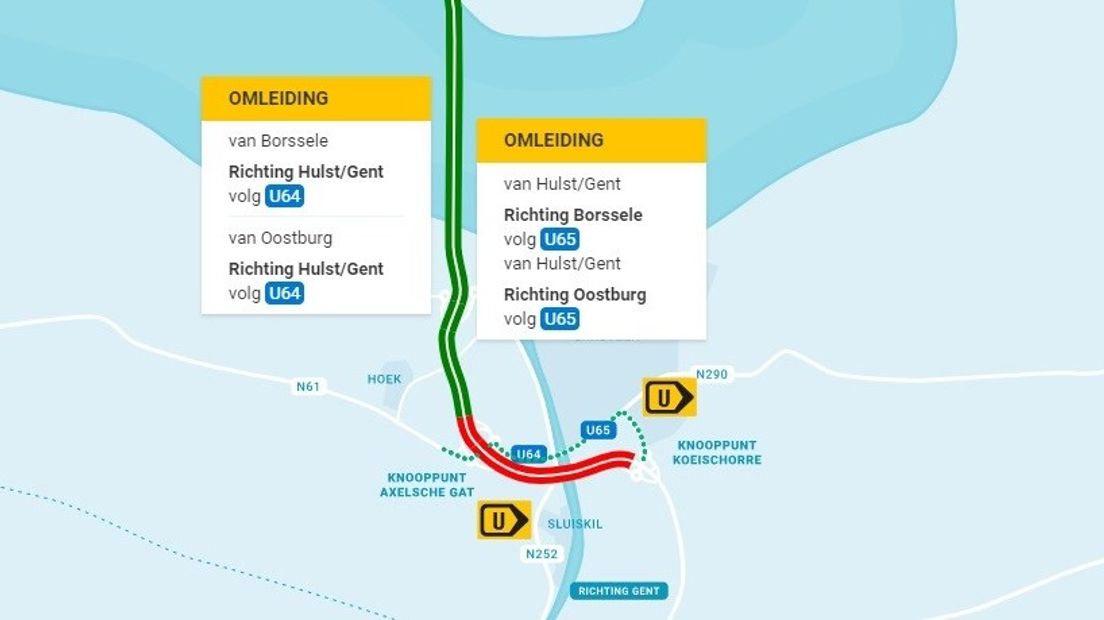 Sluiskiltunnel afgesloten