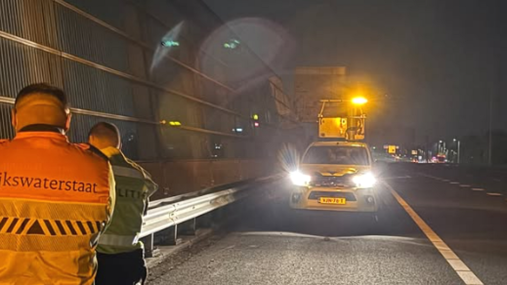 Fietser van de A20 gehaald.