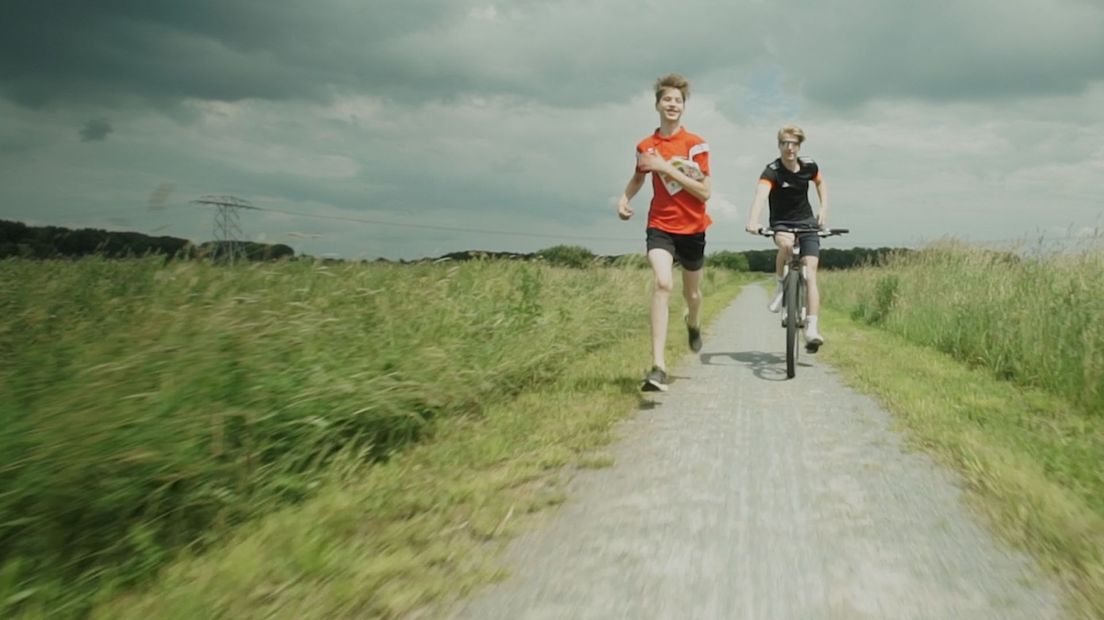 Christoph Kloppenburg loopt de Gomarusrun