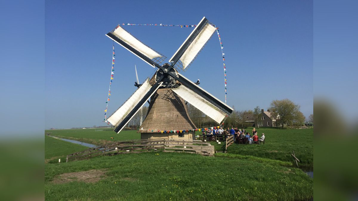 Poldermolen De Snip in It Heidenskip weer open