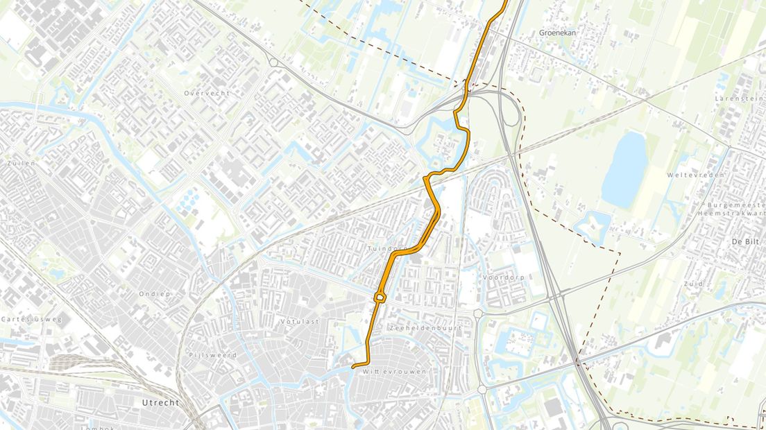 Doorfietsroute F27 Utrecht - Hilversum