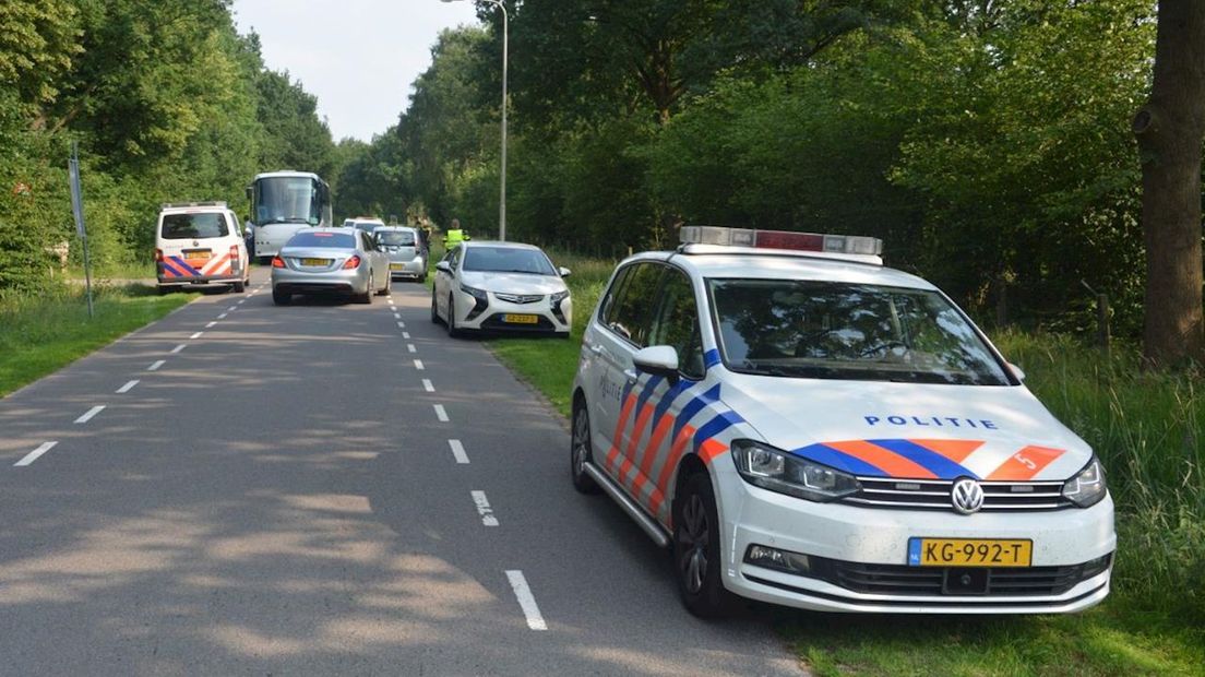 Politie bij het sportpark