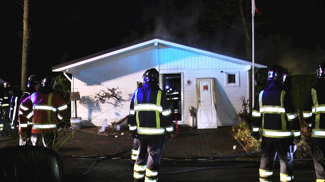 Brand in chalet in Stegeren