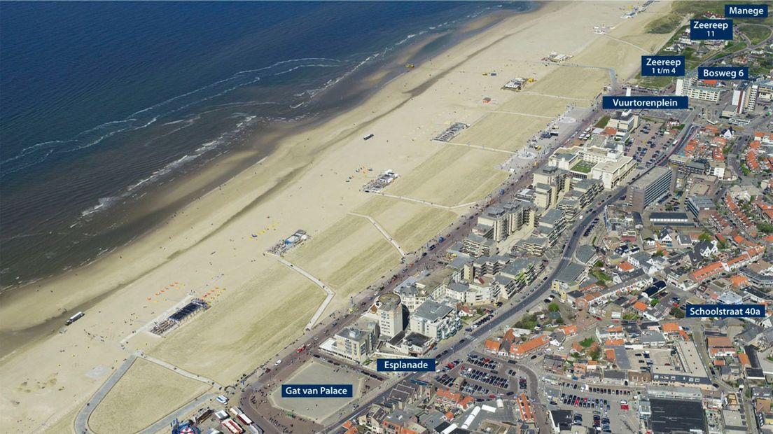 Overzicht van het bezit in Noordwijk | Bron: website N.V. Bever Holding