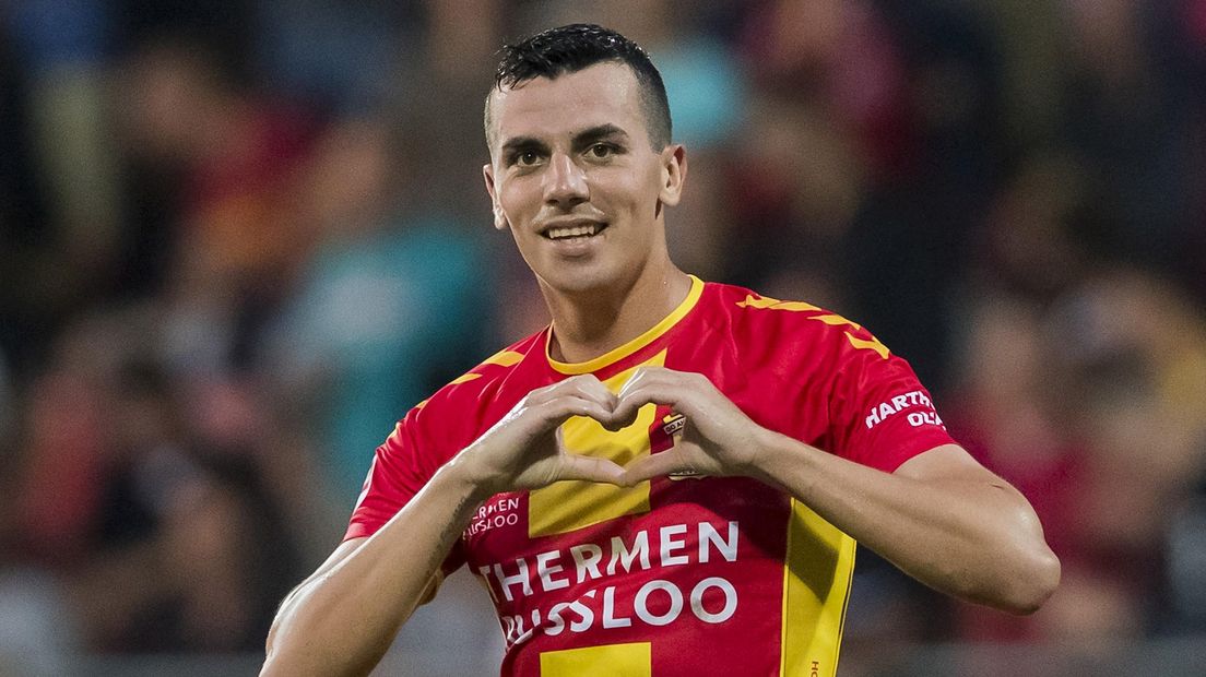 Antoine Rabillard scoorde voor Jong Go Ahead Eagles