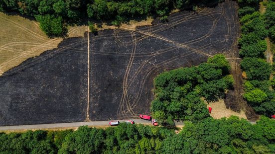 Ongeveer 12.000 vierkante meter heide gaat in vlammen op