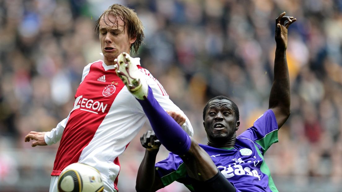 Sankoh in actie tegen Ajax