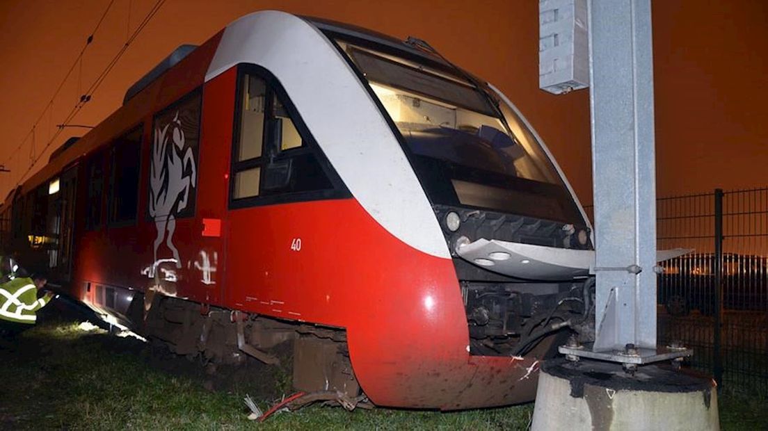 Beschadigde trein Zutphen