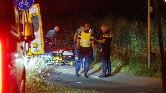 Fietser zwaargewond na harde val