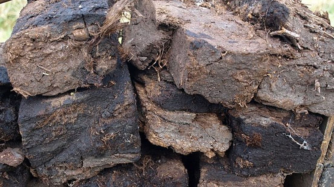 Turf werd vroeger gebruikt als brandstof