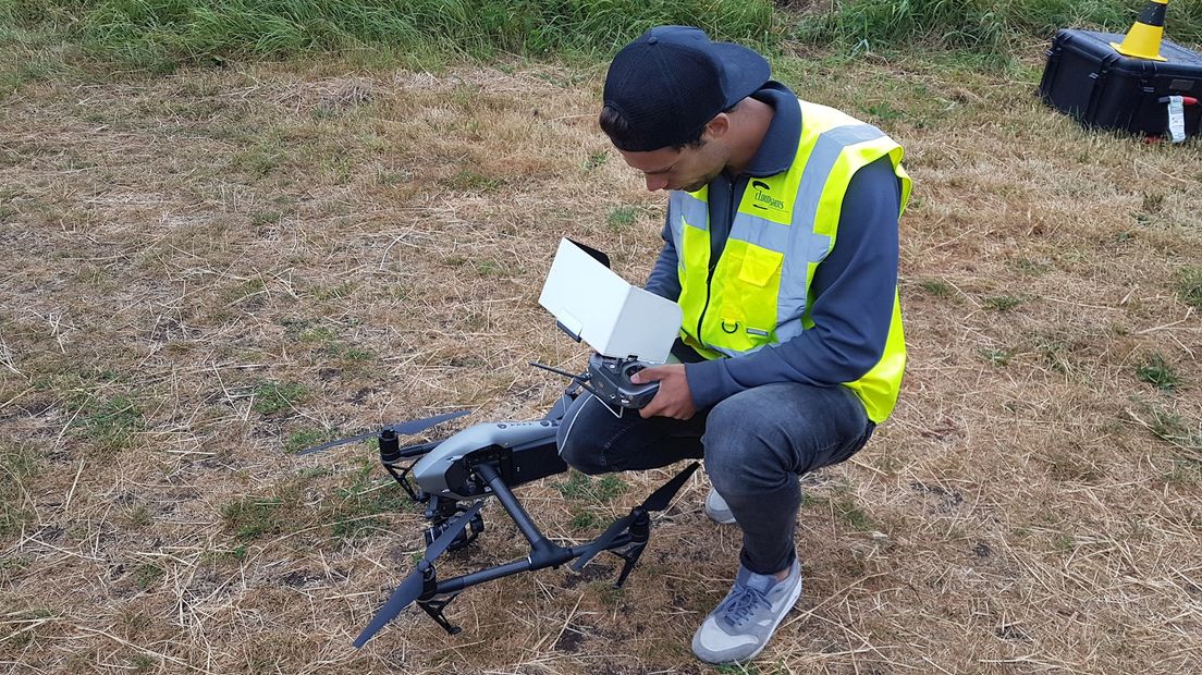 Dijkcontrole met een drone