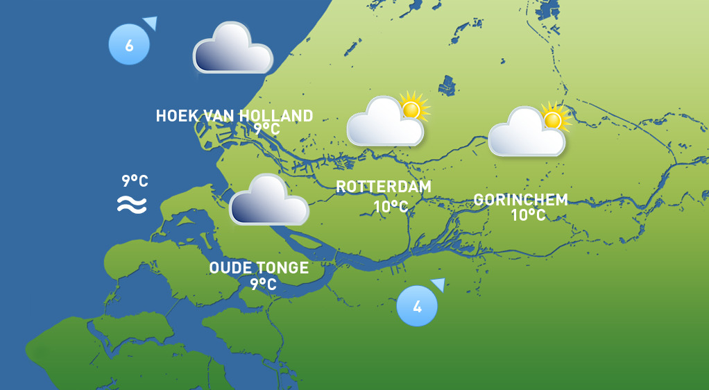 Het weer van vandaag: toenemende bewolking