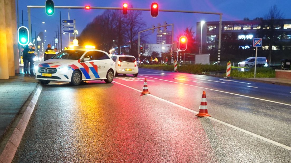 Aanrijding op de Europaweg in Stad