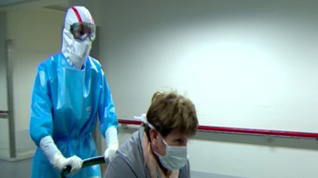 Een oefening voor ebola (archieffoto)
