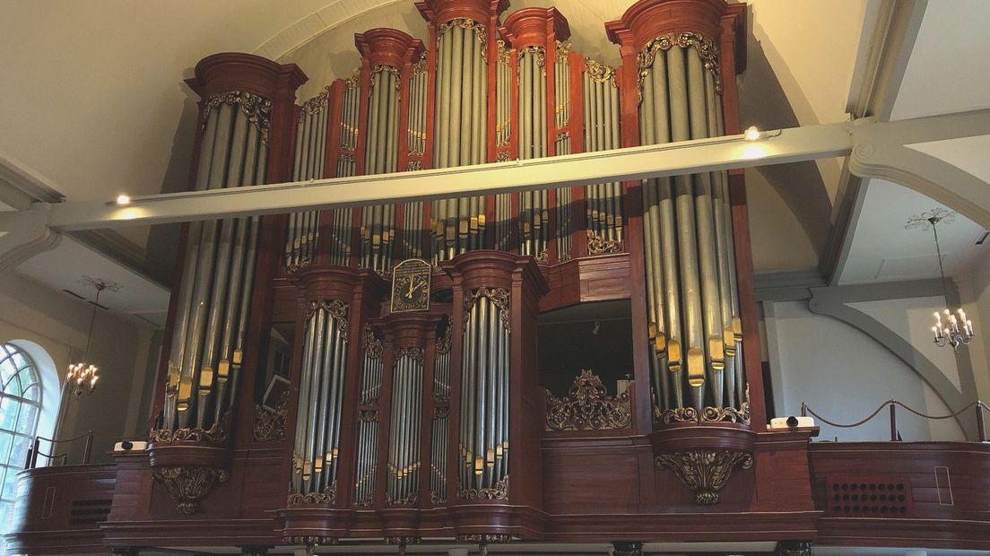Orgel van de Grote Kerk van Veendam die hopelijk volgend jaar wordt gerestaureerd