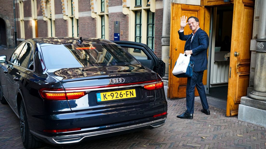 Premier Rutte voor het ministerie