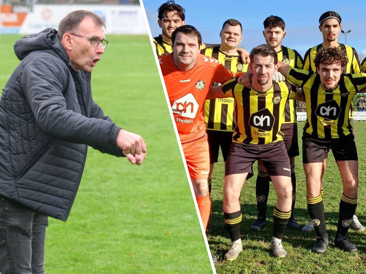 Pikant duel voor Leon de Witte: trainer Tholense Boys wil één keer van zijn zoon winnen