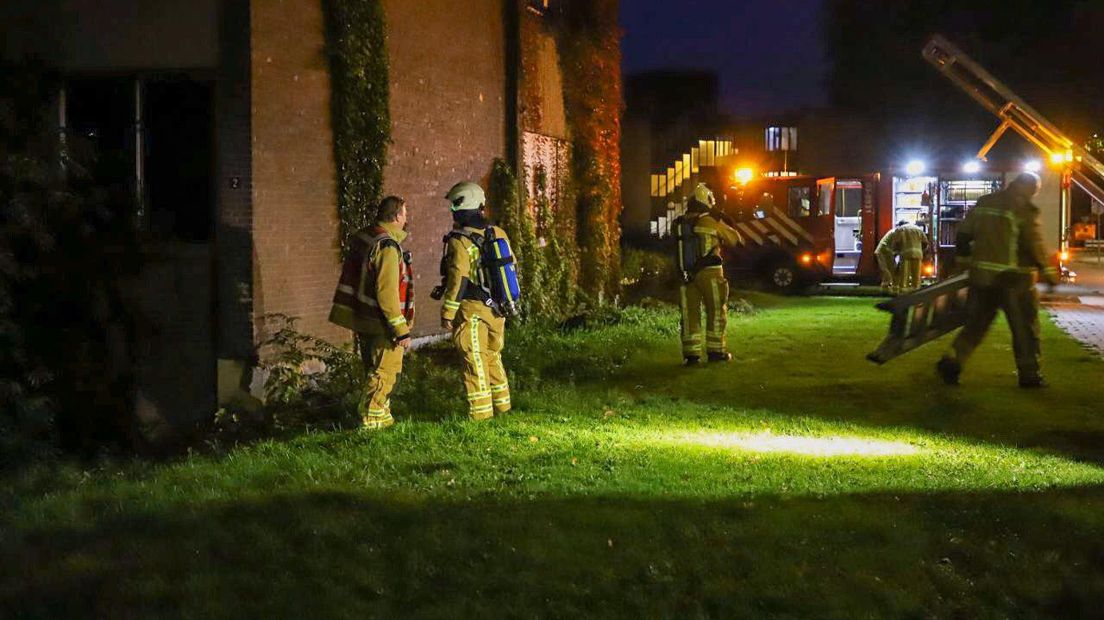 De brandweer in actie in Hoogeveen (Rechten: De Vries Media)