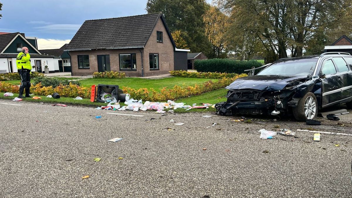 Auto van weg geraakt bij Bergentheim
