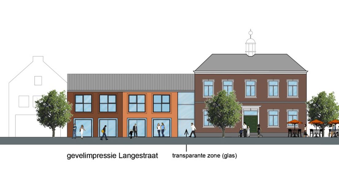 Impressie van VolkerWessels voor gemeentehuis 's-Gravenzande (Tekening: VolkerWessels)