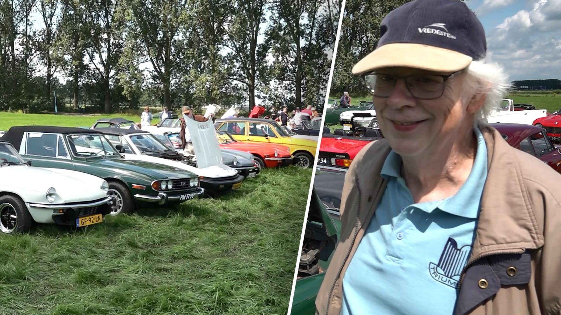 Tientallen klassieke auto's in Gelderland: 'Even terug naar je kinderjaren'