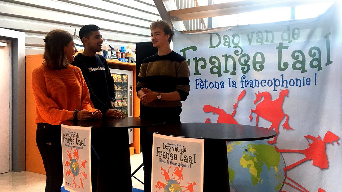 Ook het Stedelijk Gymnasium in Utrecht vierde de Dag van de Franse Taal