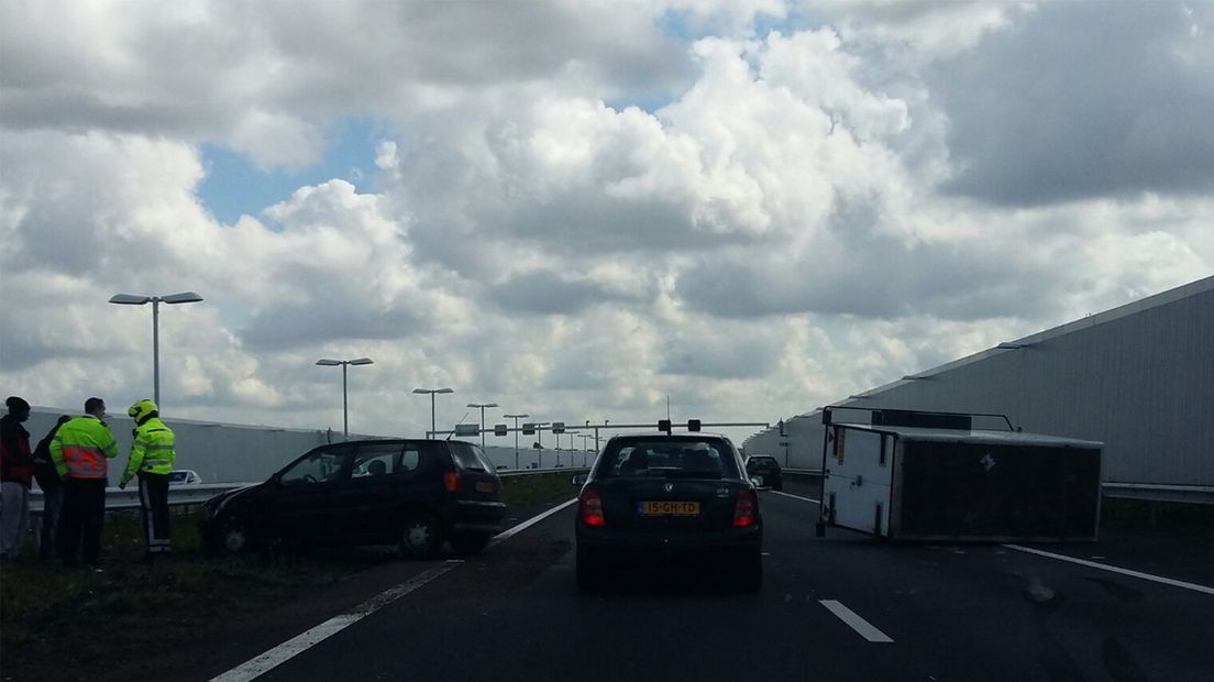 Aanrijding op de A4 bij Schipluiden.