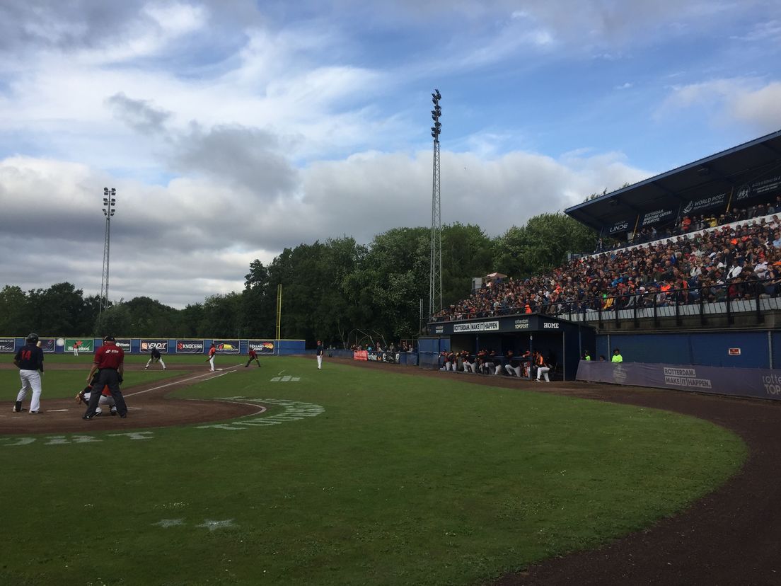 Nederland in actie tegen Team USA, afgelopen zaterdag.