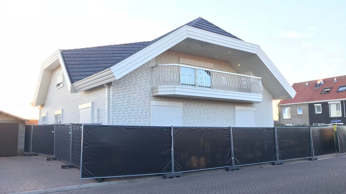 Het huis van de verdachte Rico R. uit Hulst