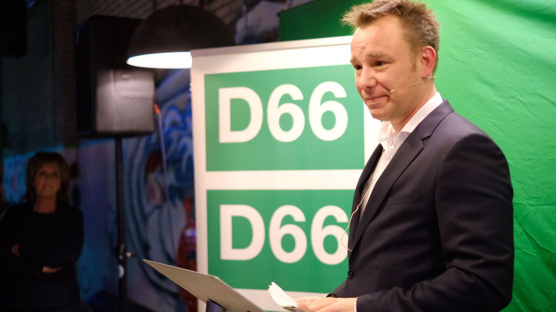 D66-lijsttrekker Klaas Verschuure zag een minderheidscoalitie wel zitten.