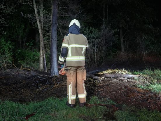 Natuurbrand uitgebroken in Kerkenveld, vuur snel onder controle