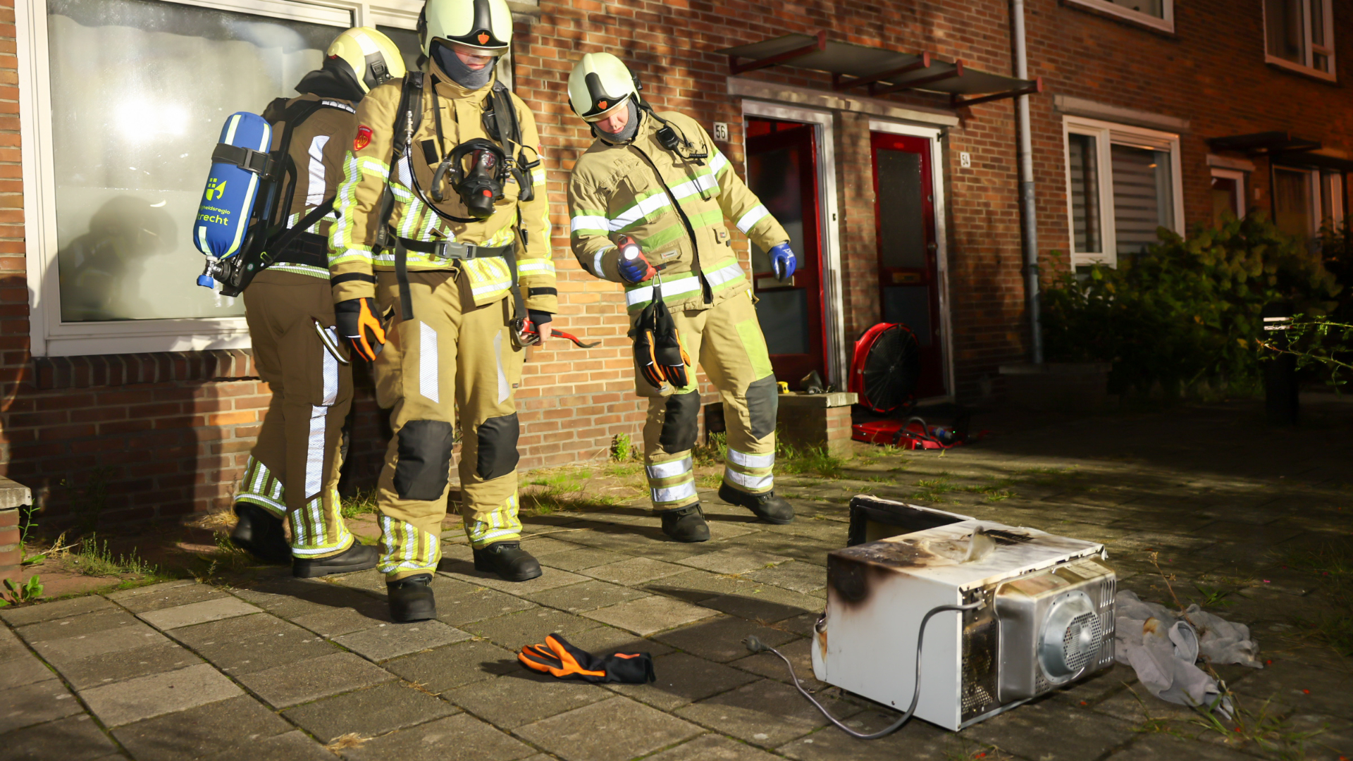 Magnetron vat vlam in Zeist