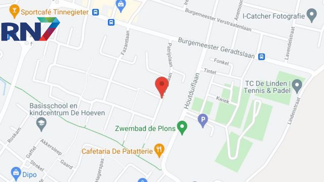 Het Google Maps beeld van de Patrijslaan in Beuningen ter illustratie.