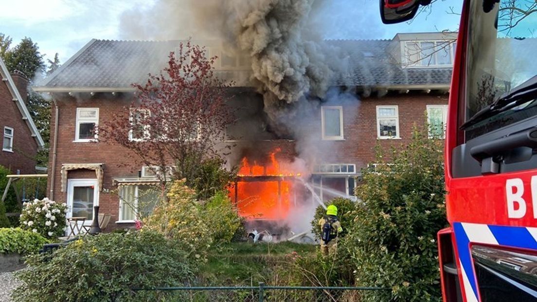 De brand in de Laan van Klarenbeek op 15 april.