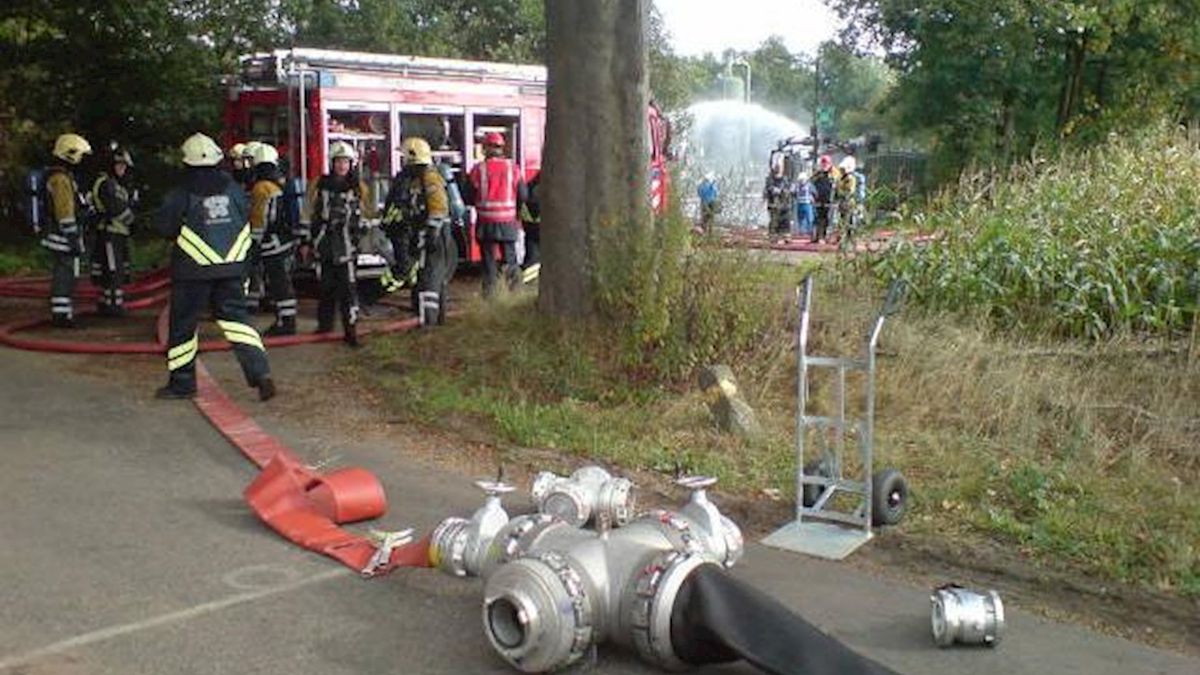 Grote oefening in Oud Ootmarsum