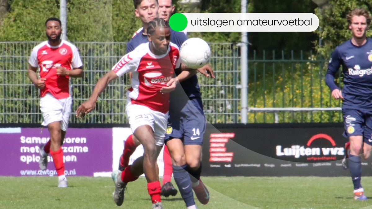 Uitslagen amateurvoetbal zondag 19 april