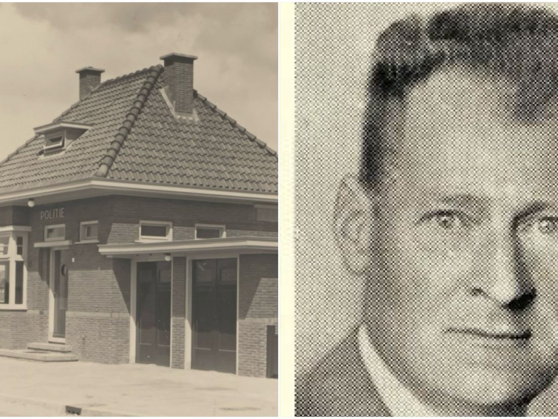 de politiepost aan de Diepenbrockweg en Gijs van Bemmelen