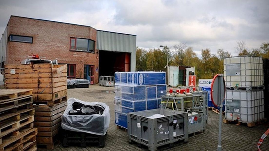 Het drugslab zat aan de Kleibultweg in Oldenzaal